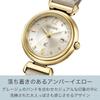 Citizen xC Eco-Drive Analog Watch Women's Simple Business Design Radio-Controlled Waterproof Lightweight Beige Gold