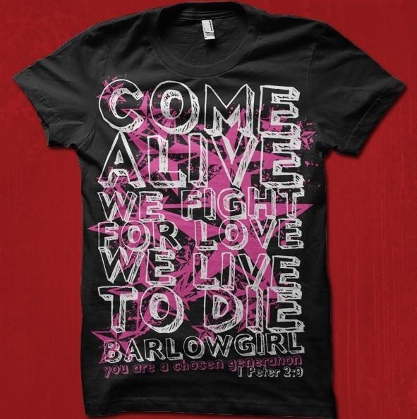 

Barlow Girl Come Alive Lyrics Youth TShirt newSEE SIZE ADULT AN YOUTH Unisex T-Shirt XL