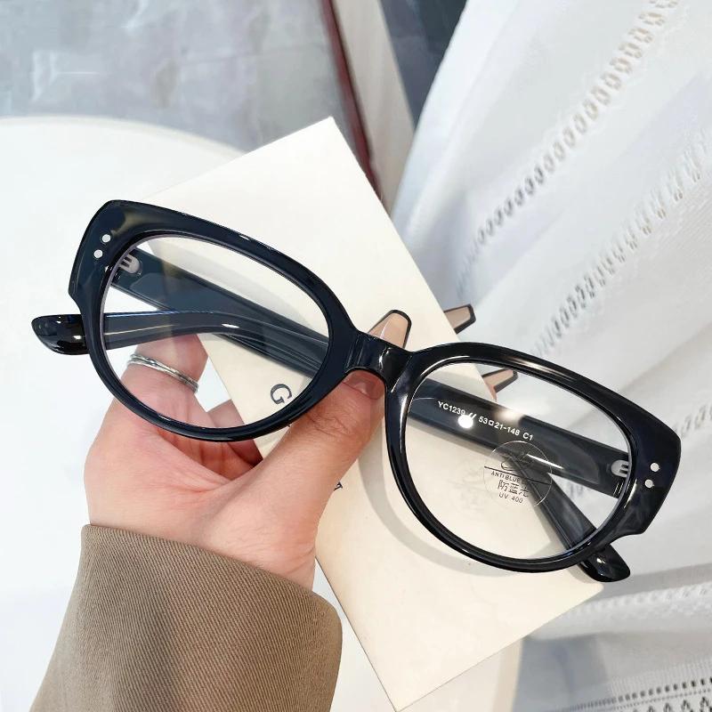 

Transparent Large Myopia Glasses Ultralight Square Frame Anti-Blue Minus Eyeglasses Retro Prescription Eyewear Diopter 0 To -4.0 -4.0