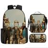Titan Klok Man Schooltas Monitor Oorlogen Toilet Man Rugzak Tv Audio Man Rugzak Jongens Tas