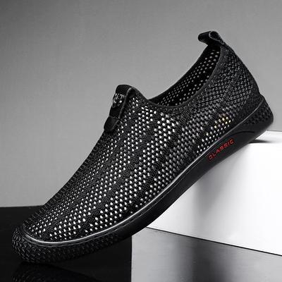 Mode Herrsandaler Utskurna Andningsbara Vardagsskor För Män Skor Hög Kvalitet Utomhussneakers Mockasiner Körskor Zapatos De Hombre