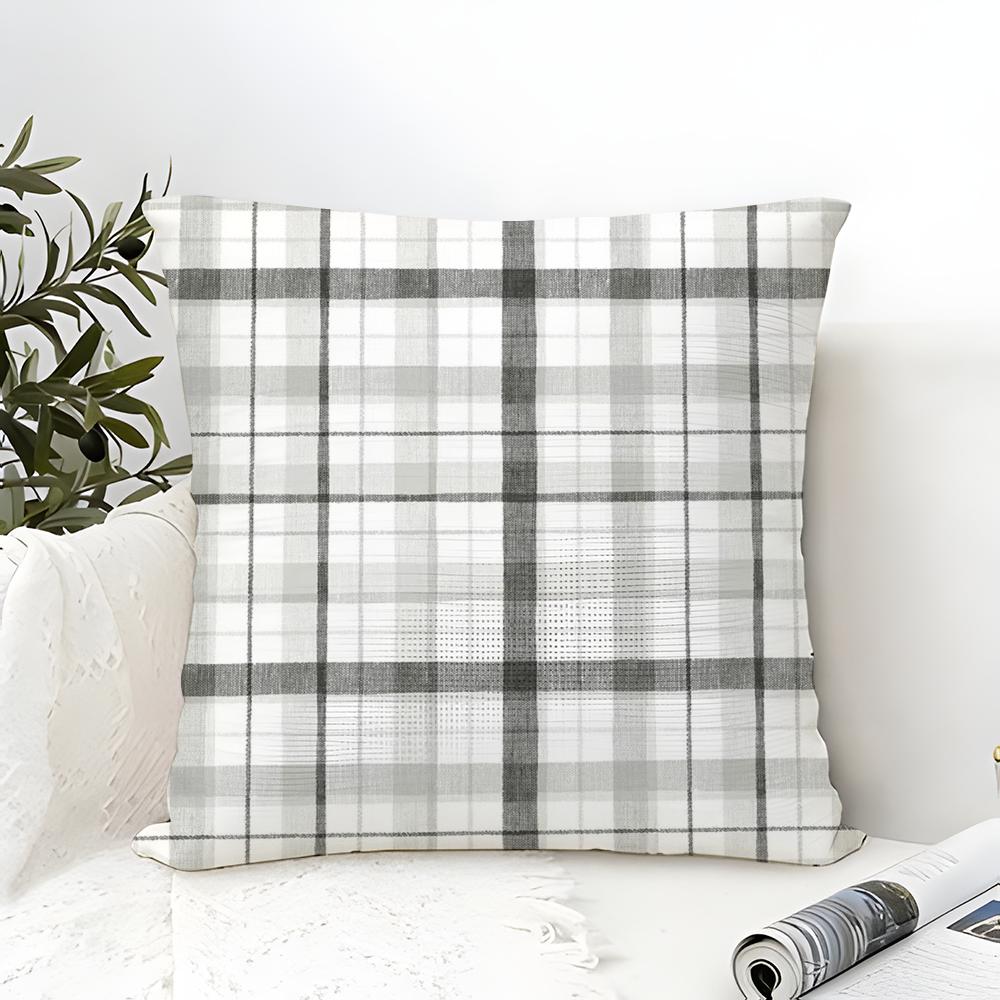 Classic Retro Checkered Pattern Pillow Case linen pillow case sofa home decor cushion cover cushion cove