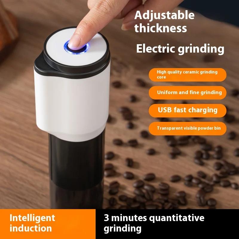 High-Quality Wireless Electric Portable Espresso Coffee Machine Electric Coffee Grinder for Car & Home Camping Coffee Maker