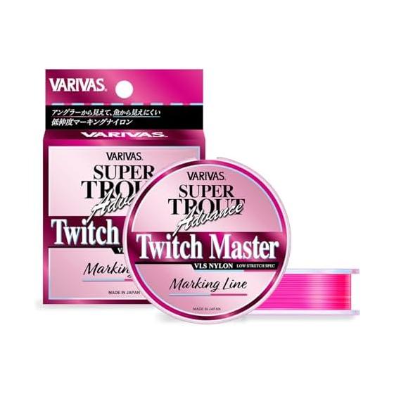 VARIVAS Super Trout Advance Twitch Master Marking Nylon 100m Marking Color (Clear + Flash Pink)