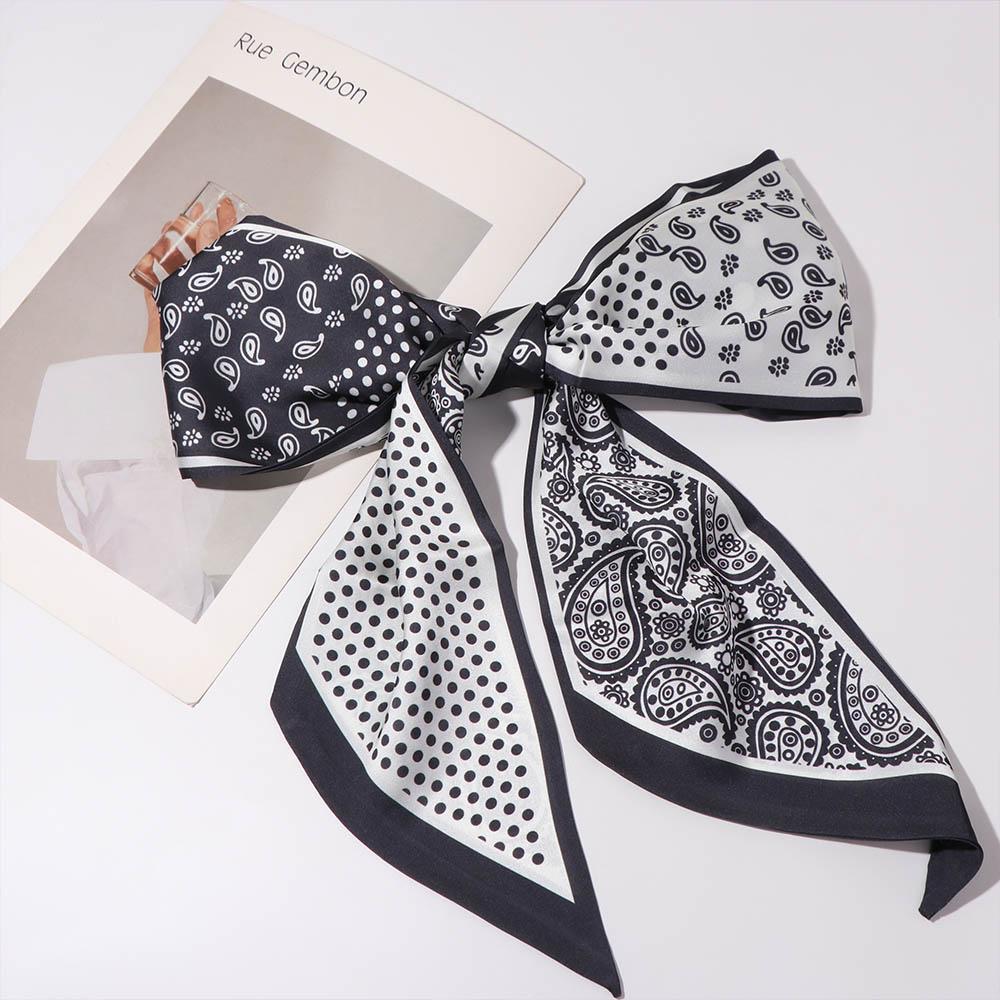 Cashew Nut Print Scarf Headband Thin Long Scarves Luxury Polka Dot Scarf  Head Scarf
