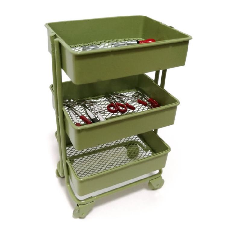 1:12 Dollhouse Mini Storage Cart Dolls Kitchen Bedroom Furniture Books Organizer