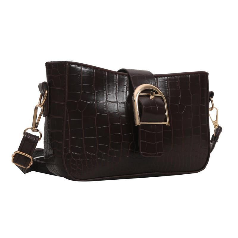 Trendy Pu Small Crossbody Bag For Women With Crocodile Pattern And Elegant Stitching