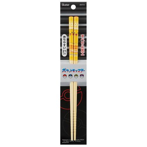 Skater ANT4-A Bamboo Safety Chopsticks, 21cm, Pok?mon Pikachu Design