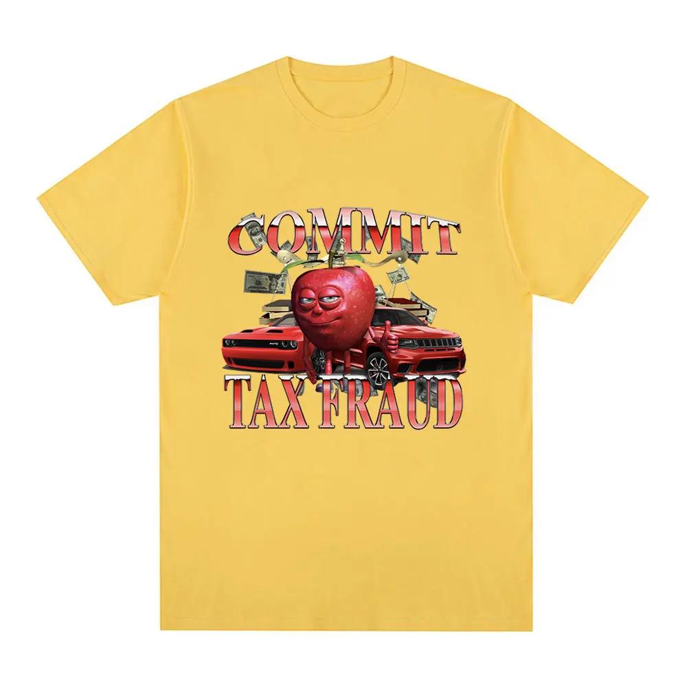 

Commit Tax Fraud Fun Meme Pattern Tshirt Womens Fashion Harajuku Short Sleeve Tshirt Casual Extra Large T-shirt 4XL