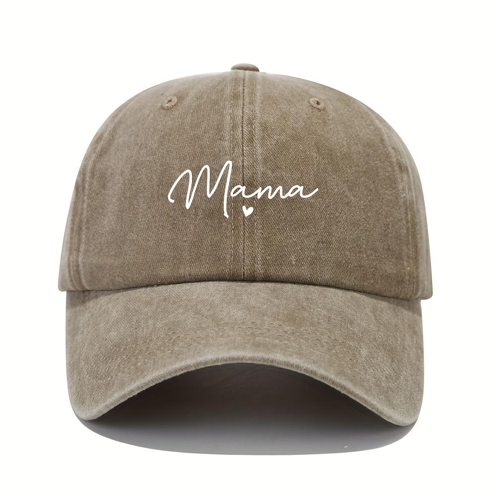 Mom loves patterned printed baseball caps, retro and fashionable women's dad hats, outdoor soft top sports hats
