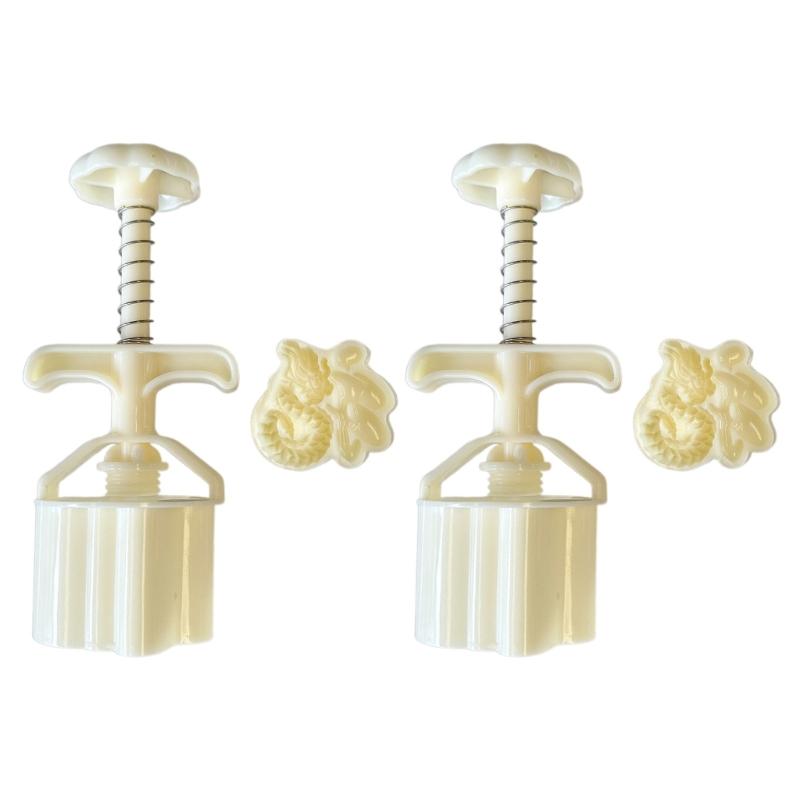 Chinese Pastries Cookie Stamp Hand Pressed Mooncakes Mold Bean Pastes Cake Molds Dessert Moulds for Cooking Lover 1