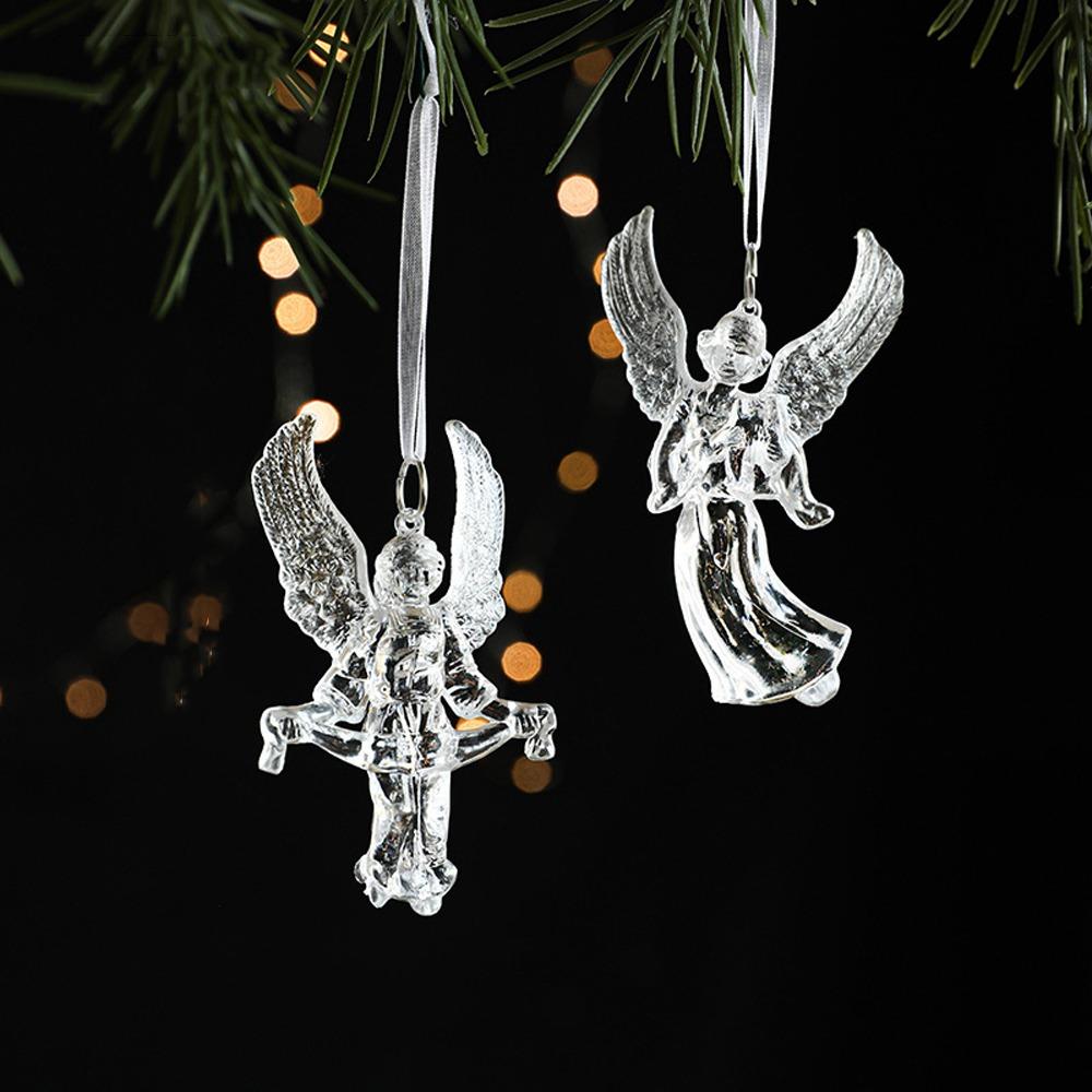 DIY Transparent Icicle Ornaments Acrylic Xmas Tree Ornaments  Merry Christmas Decor