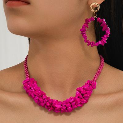 Fashion Necklace Earrings For Women Ladies