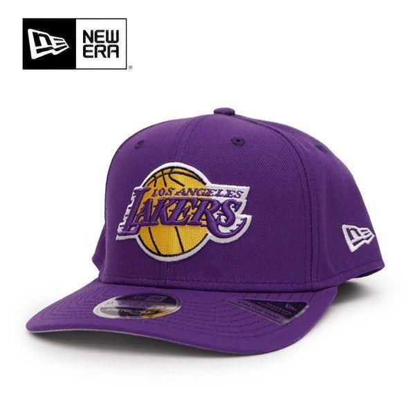 Used NEW ERA 9SEVENTY STRETCH-SNAP Los Angeles Lakers Los Angeles Lakers Cap Stretch Snap Hat Snapback Logo Unisex US Model