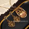 Antique Jewelry Vintage Heavy Industry High-end Feel Luxurious Noble Princess Earrings Necklace