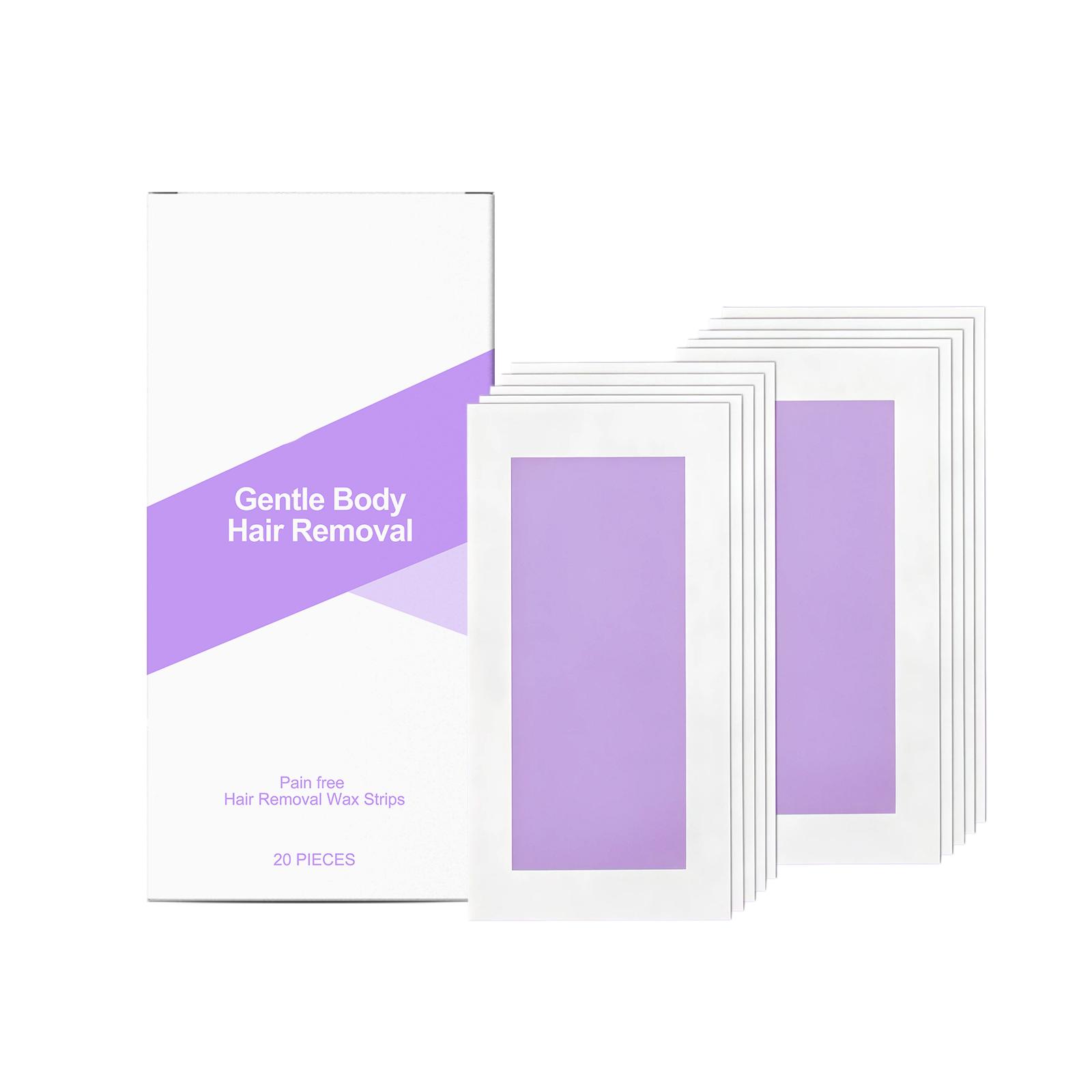 

Gentle Body Hair Removal Wax Strips Pack 20 Pieces Suitable for Facial Use Pain Free Hair Removal Wax Strips for Smooth Skin Care One Size розовый