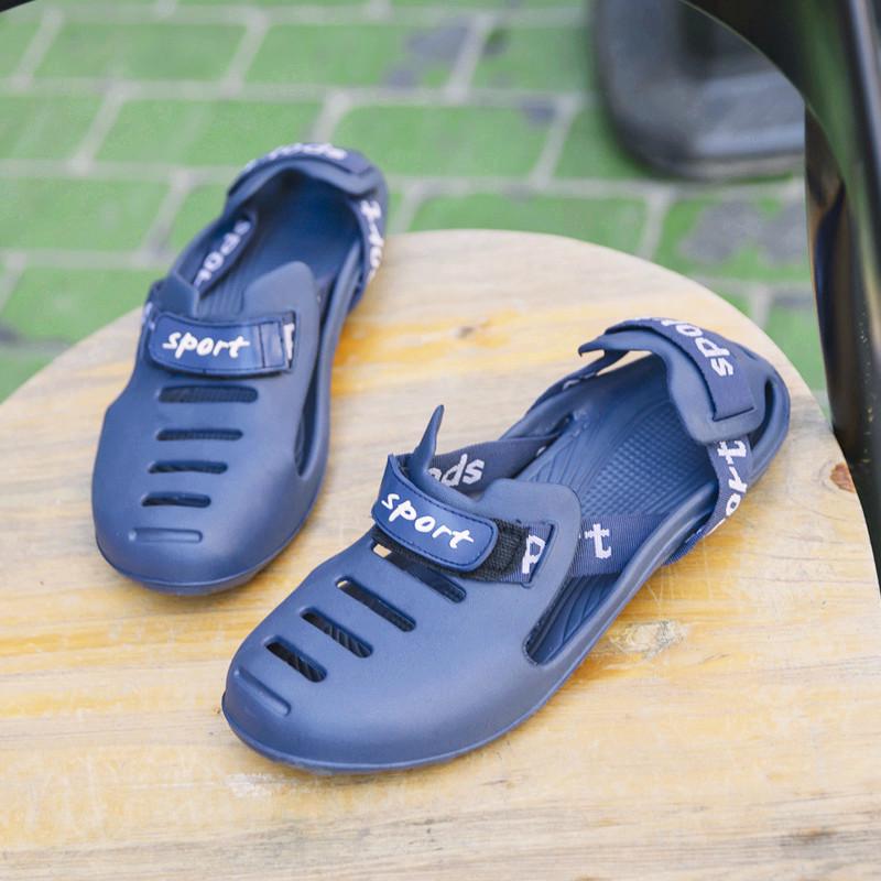 Summer Beach Water Sandals Students Outdoor Waterproof Slippers Solid Lightweight Breathable Sport Aqua Shoes Men Big Size 39-45