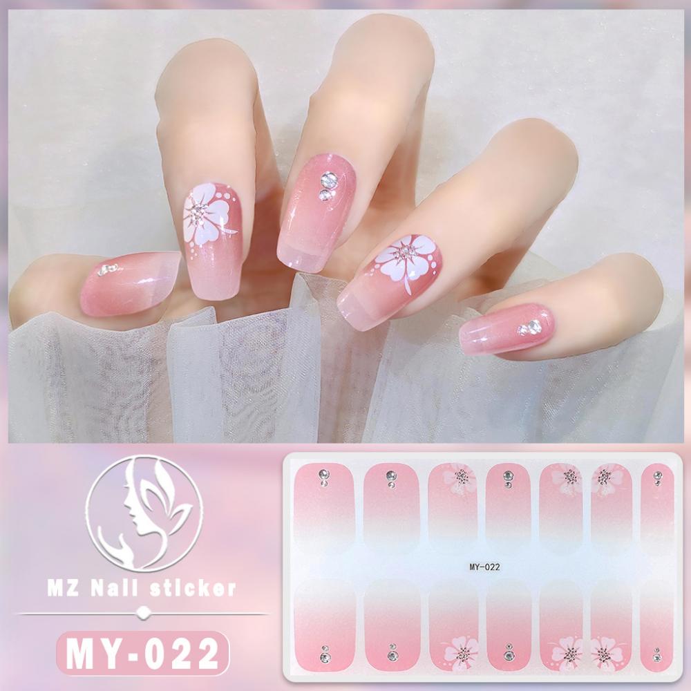 Dreidimensionaler wasserdichter No-Bake Gel-Nagellack-Film Vollsticker Imitations-Diamant-Nagelfilm-Papier Nagelfilm-Papier