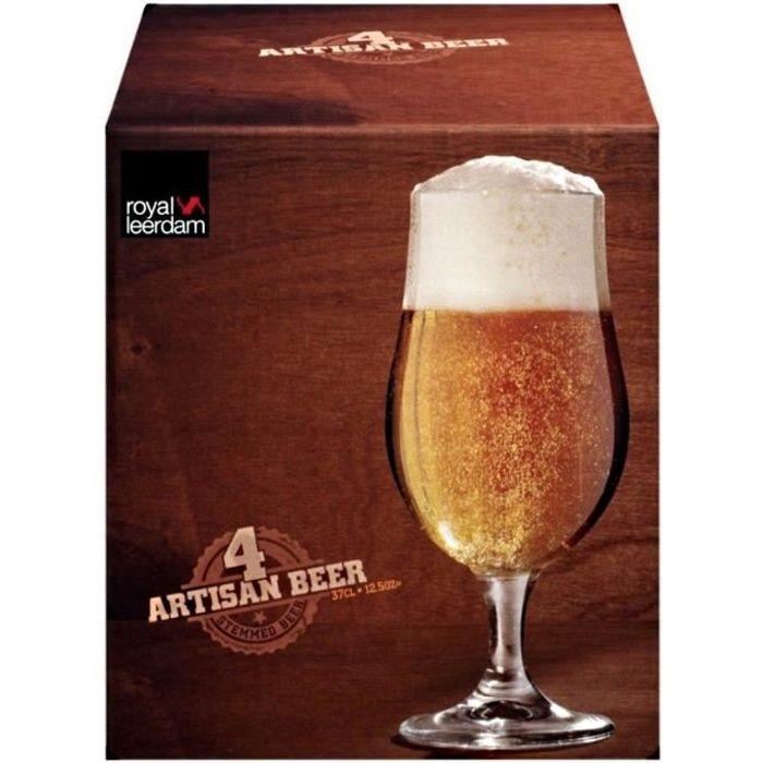 Chope à bière - royal leerdam - pilsnet - 4 pièces - 32 cl - sonnette intégrée chiaro