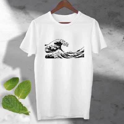 Die Große Welle vor Kanagawa 100% Baumwolle T-Shirt Herren T-Shirts Oberteil Cool ideales Geschenk Unisex T-Shirt Oberteil