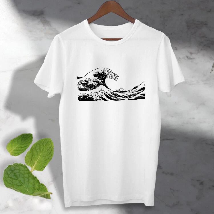 

The Great Wave off Kanagawa T shirt Cool ideal gift Unisex Tee Top S