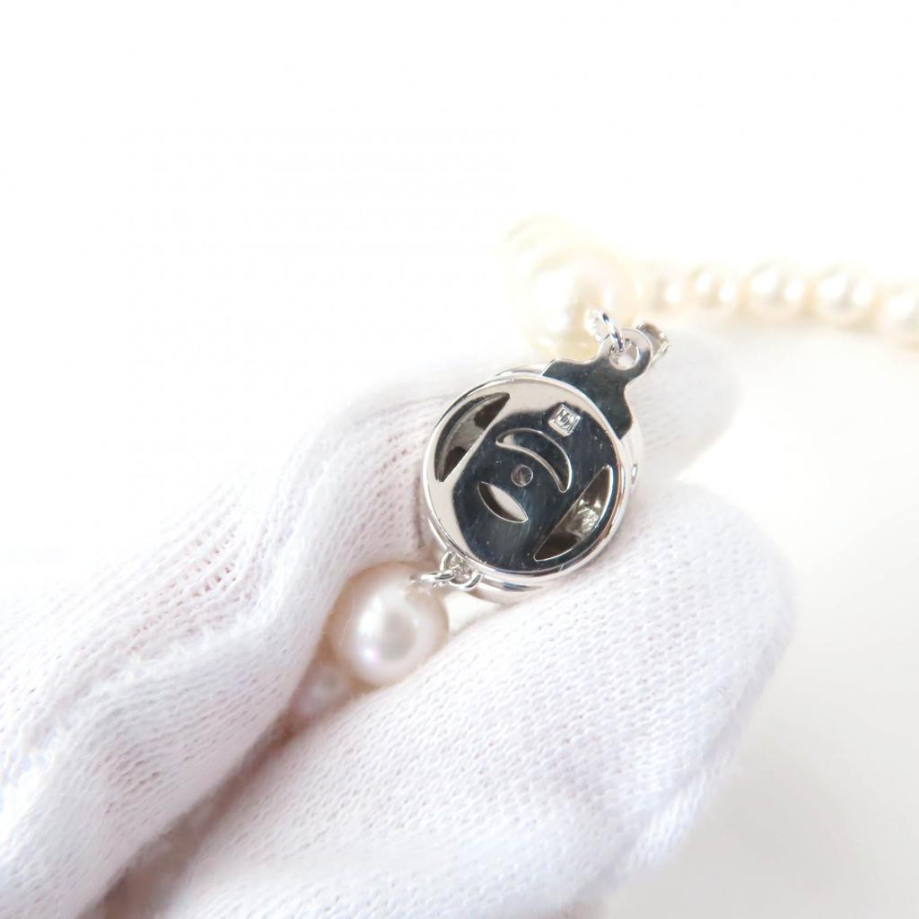 Excellent TASAKI Necklace Pearl size approximately 0.3 inches white Pearl Women Used