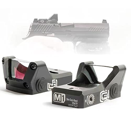 ZZ M1 Type Replica Micro Sight, Open Dot Sight, 20mm Rail, Glock Universal Mount, Black