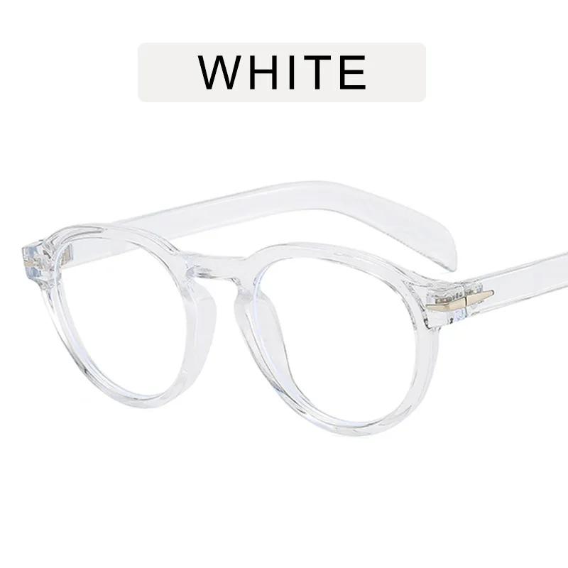 Fashion Clear Round Frame Glasses for Men Women Anti Blue Light Computer Eyewear Blocking Glasses