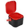 4PCS Plastic Worm Bait Holder with Clip Worm Storage Case Durable Fishing Bait Box  for Lure Storage