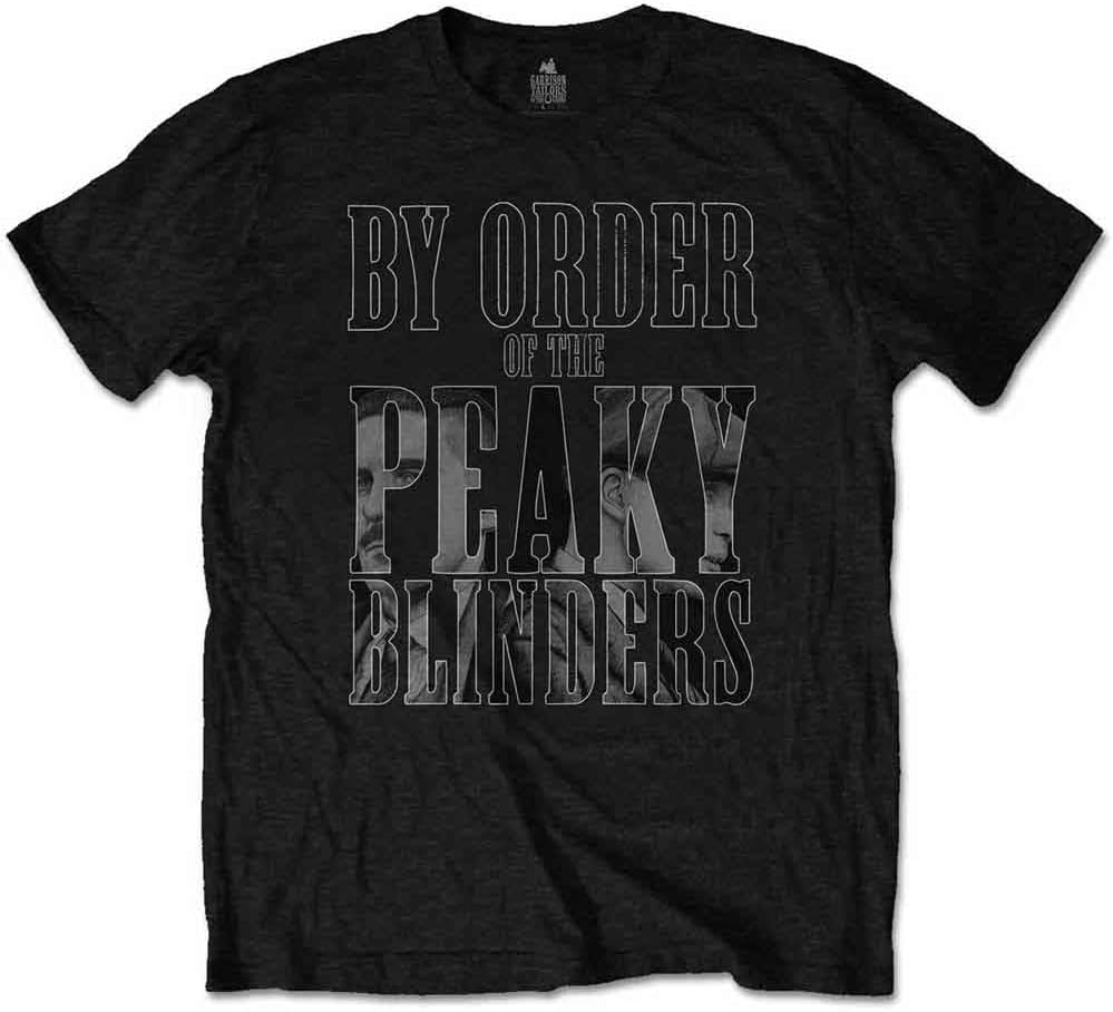 Официальная футболка Peaky Blinders С логотипом By Order Infill Официальная мужская Черная Размер XL S разноцветный