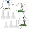 6 Pcs Golf Rubber Driving Range Tees Mixed Size Available for Golf Practicing