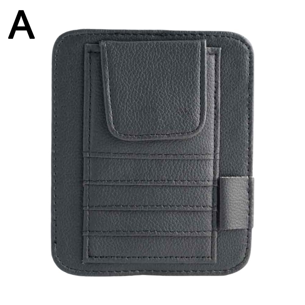 Car Sun Visor Organizer Multi-Pocket Pouch, Auto Interior Document Storage & Pen Holder, Solves In-Car Clutter & Lost Items