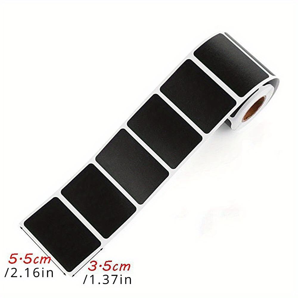 120 szt./rolka Etykiety na słoiki Zmazywalna etykieta na tablicę kredową Wodoodporna naklejka Craft Kitchen Blackboard Sticker Butelki Tag Marker Naklejka