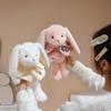 Toy Bunny Plush Doll Shawl Rabbit Sleep Buddy Stuffed Animal Occasions Gift