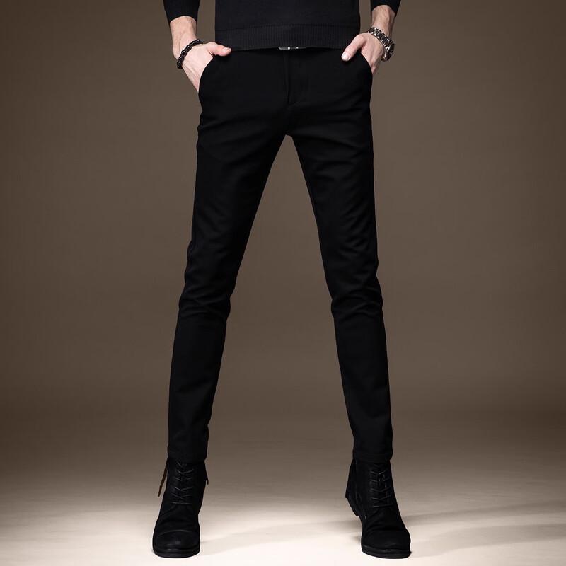 

Guise High-End Men s Slim Fit Tapered Black Jeans 33