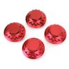4 pièces 3 pouces Cache-moyeux de Roue Central Couvercles en Alliage d'Aluminium 7PP601149A Accessoire de Remplacement Rouge