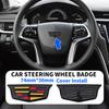 1 Stück 3D ABS Auto-Emblem Lenkrad-Dekorationsaufkleber Emblem für CT4 CT5 CT6 XT4 XT5 XT6 ATS XTS Autozubehör