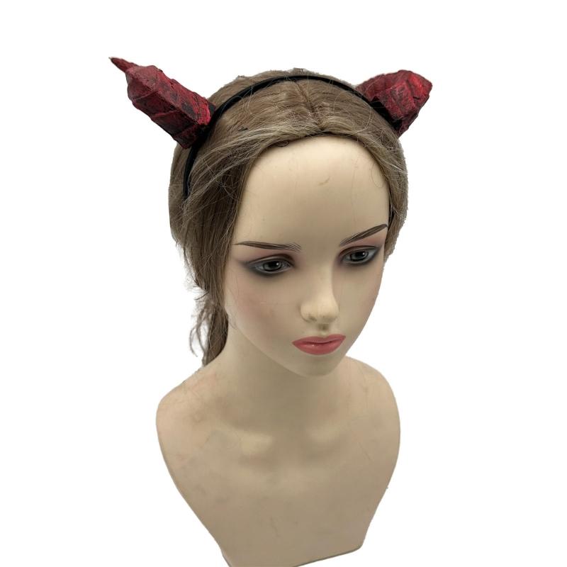 Dragon Horn Costume Headband for Theme Party Use, Plastic Horn Hair Accessory with Stage Show and Photo Prop Appeal
