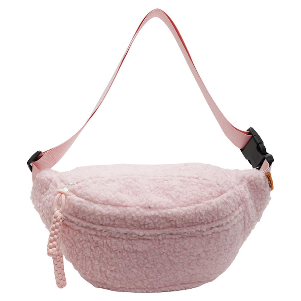 Fleece Sherpa Crossbody Bags for Women Small Size Fanny Pack Winter Plush Waist Bag Cute Bum Hip Waist Pack Waist Bum Bag Pack
