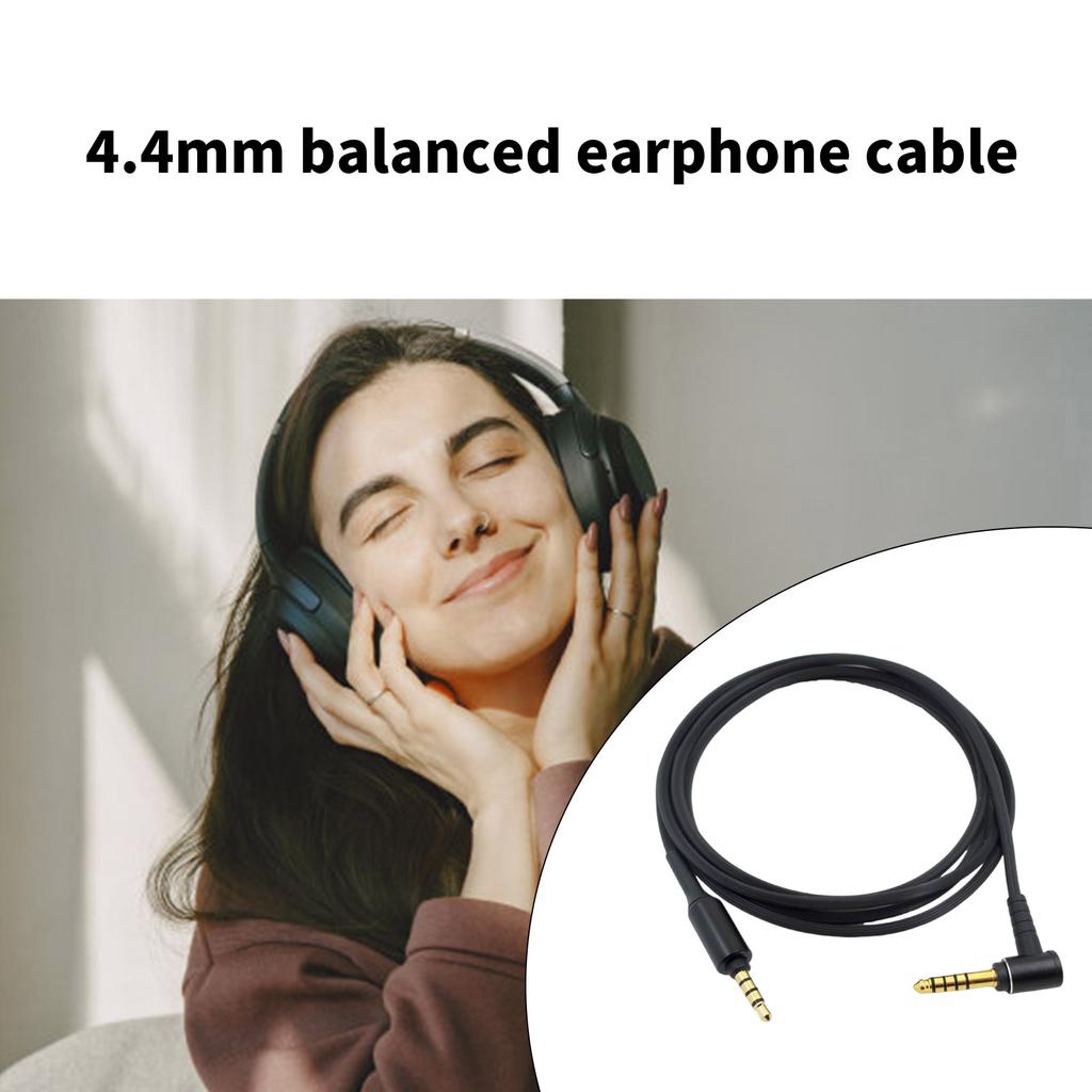 Replacement Balanced Audio Cable Extension Cord for WH-1000XM2 XM3 XM4 Headphones