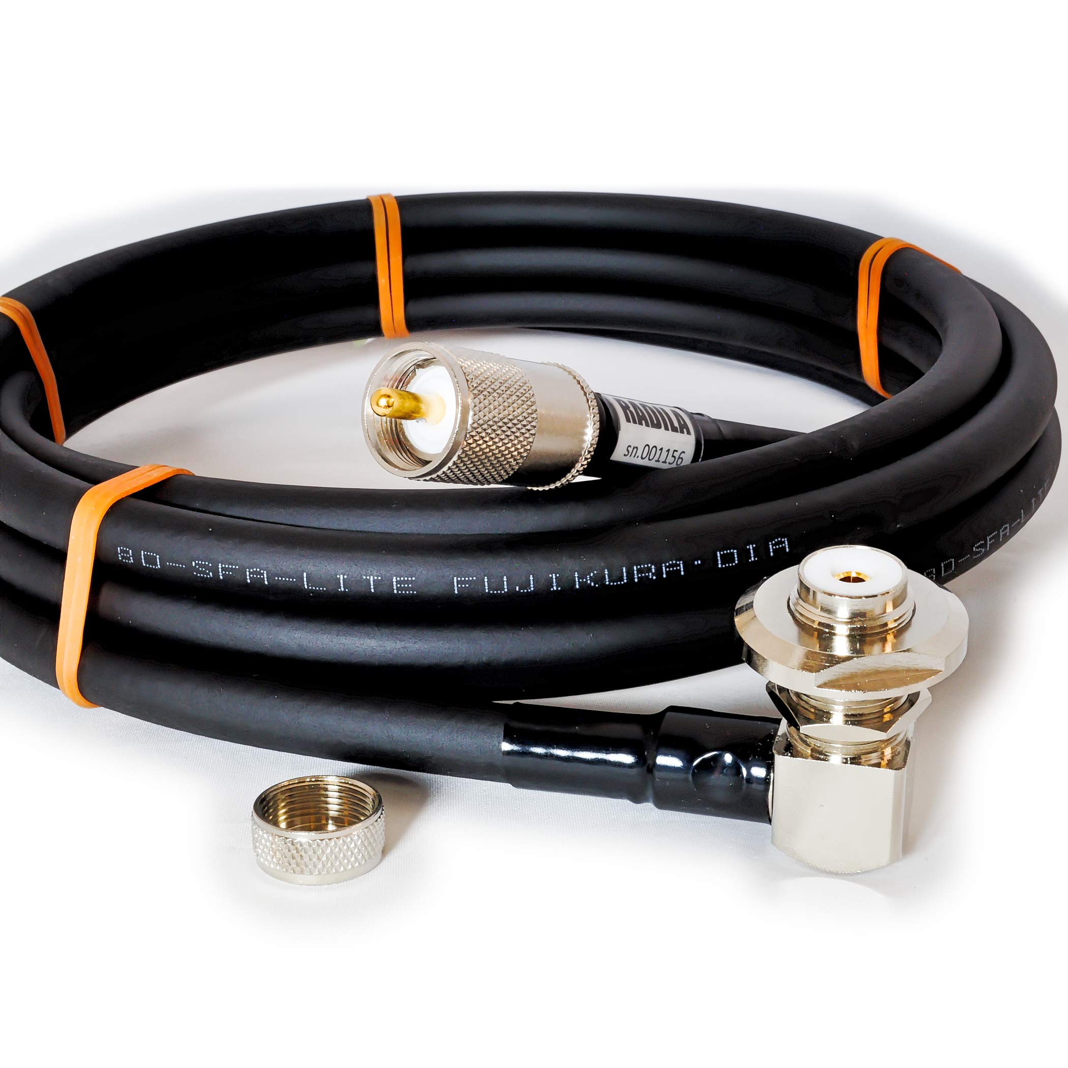 

RADILA Coaxial SWR Ultra Low Measurement Data Radio Coaxial Cable 8DSFA MP ML MLJ MJL MLMP MPML (Fujikura 8D-SFA) (5m) (ML-MP Connector) (Low Loss)