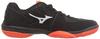 Mizuno Wave Claw EL 2 Wide Badminton Shoes, Fit, Lightweight, Flexible, and Resilient, All-Around Design, Black/Gray/Red, Size 24.5 cm, 4E