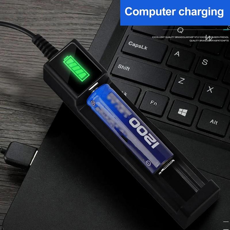 18650 1 Slot Smart Charge Safe Fast Charge Li-Ion Rechargeable Battery Charger