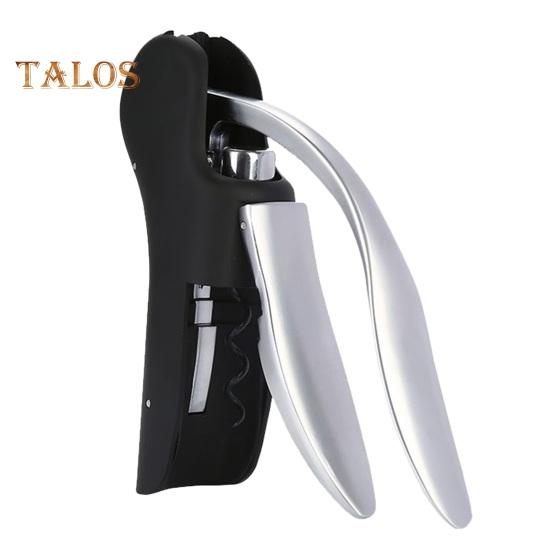 

Открывалка для бутылок вина, вертикальный рычаг, штопор, эргономичная ручка, нескользящая многофункциональная быстрооткрывающаяся бутылка для напитков, инструмент для домашнего бара чёрный