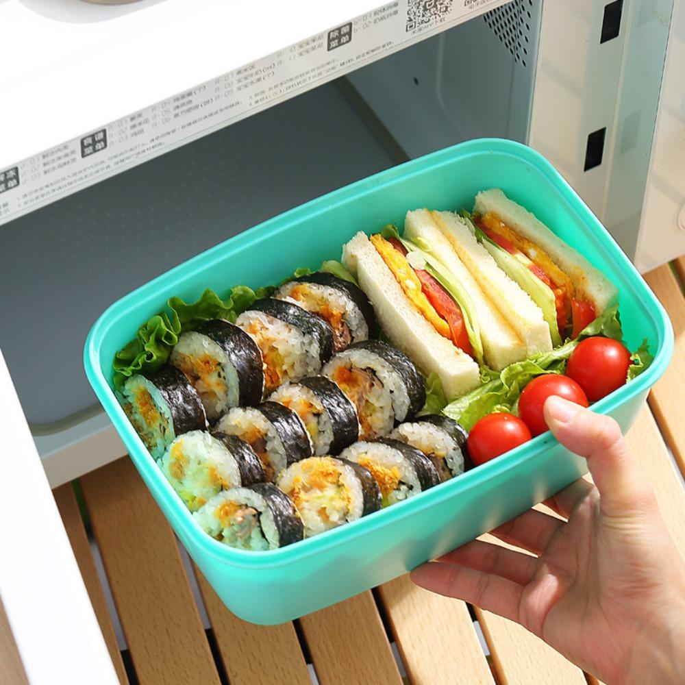 Leak Proof Lunch Box 2000ML Salad Box Tableware Food Storage Container  Microwave Safe
