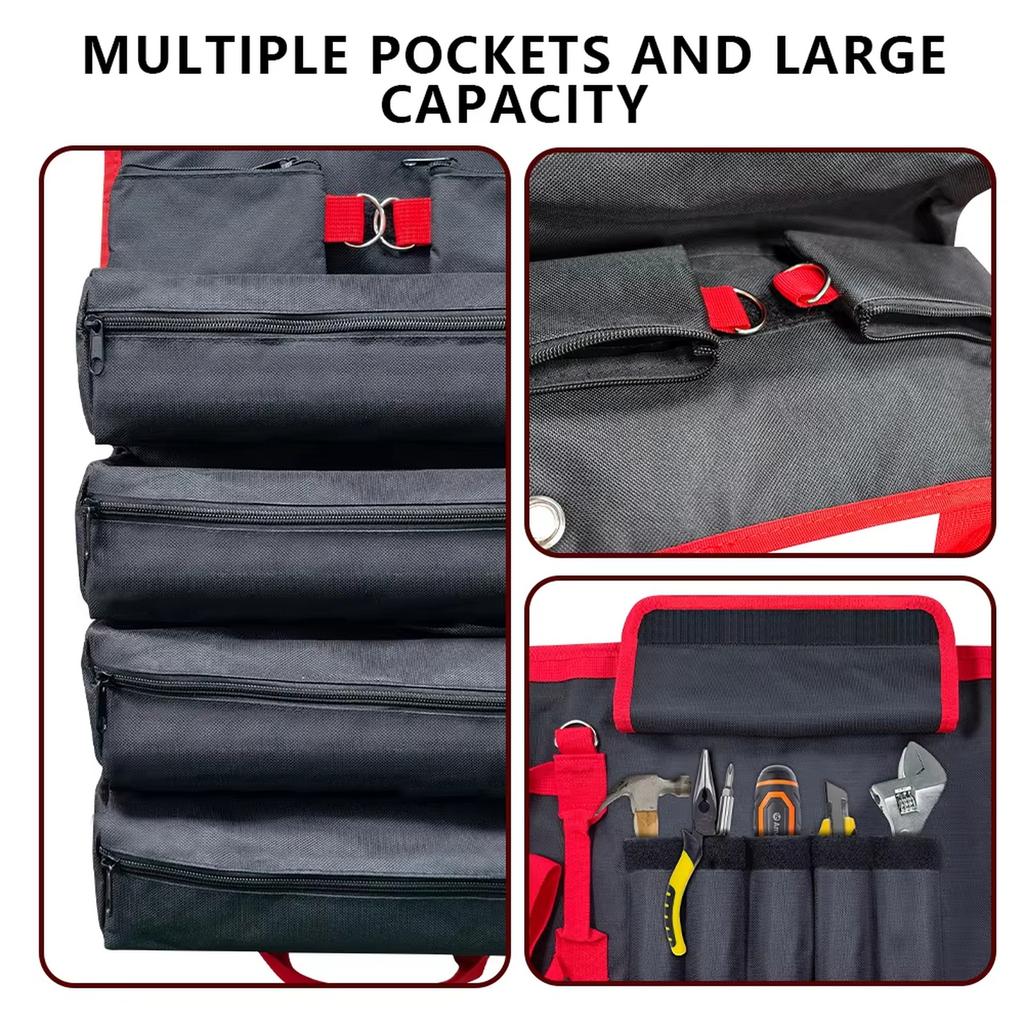 Multi-Purpose Tool Bag High Quality Multi Pocket Hardware Tools Pouch Roll UP Portable Small Tools Organizer Bag