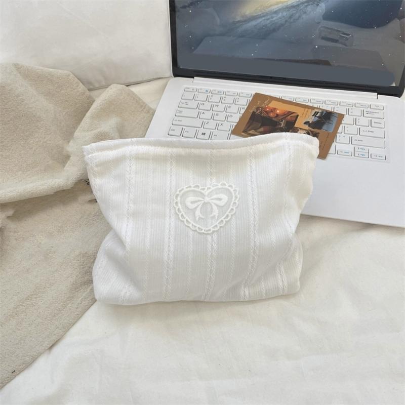 Spacious Bows Cosmetic Bag Practical Makeup Pouch With Spacious Interior And Compact Portable Structure For Essential