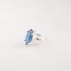 London Blue Topaz Gemstone 925 Stamped Silver Jewelry Handmade Ring Gift For Her RR-65-7