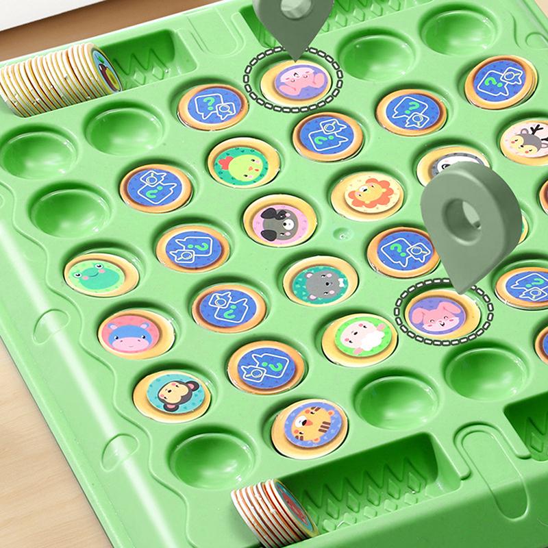 1 Satz Logisches Denken Kognitives Tierlernen Gedächtnis Zuordnen Schach Kinderspielzeug Tier Wende Schach Klassisches Strategie Brettspiel