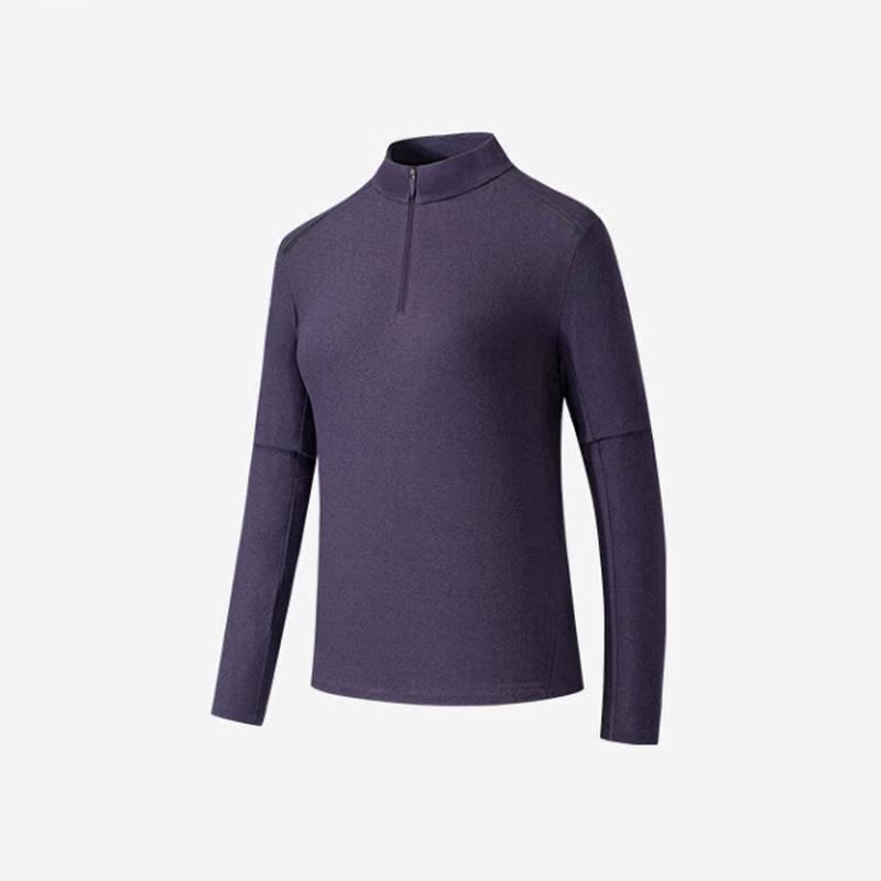 Anta Women's Champion Outdoor Fleece-Lined Long Sleeve Knit Top
